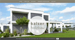 Desktop Screenshot of kaiser-holzhaus.de