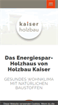 Mobile Screenshot of kaiser-holzhaus.de