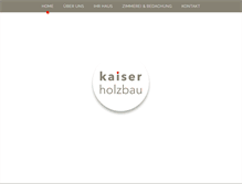 Tablet Screenshot of kaiser-holzhaus.de